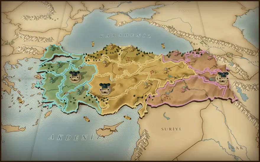 Türkiye haritası: 15 bölge